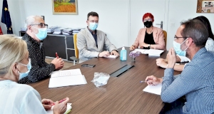 Encuentro del Defensor del Pueblo con la Consejera de Salud