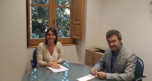 Reunión entre la Vicepresidenta tercera y el Defensor del Pueblo de Navarra