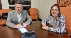 Primer contacto con la nueva Delegada del Gobierno en Navarra