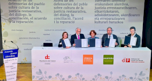 Titulares firmantes del próximo acuerdo entre Defensorías del Pueblo para impulsar los ODS y la Agenda 2030