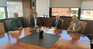 De izquierda a derecha: Carlos Sarasibar, Patxi Vera, José Julián Huarte y Alfonso Pérez.