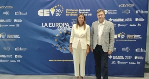 Patxi Vera y la Defensora del Pueblo Europea, Teresa Anjinho.
